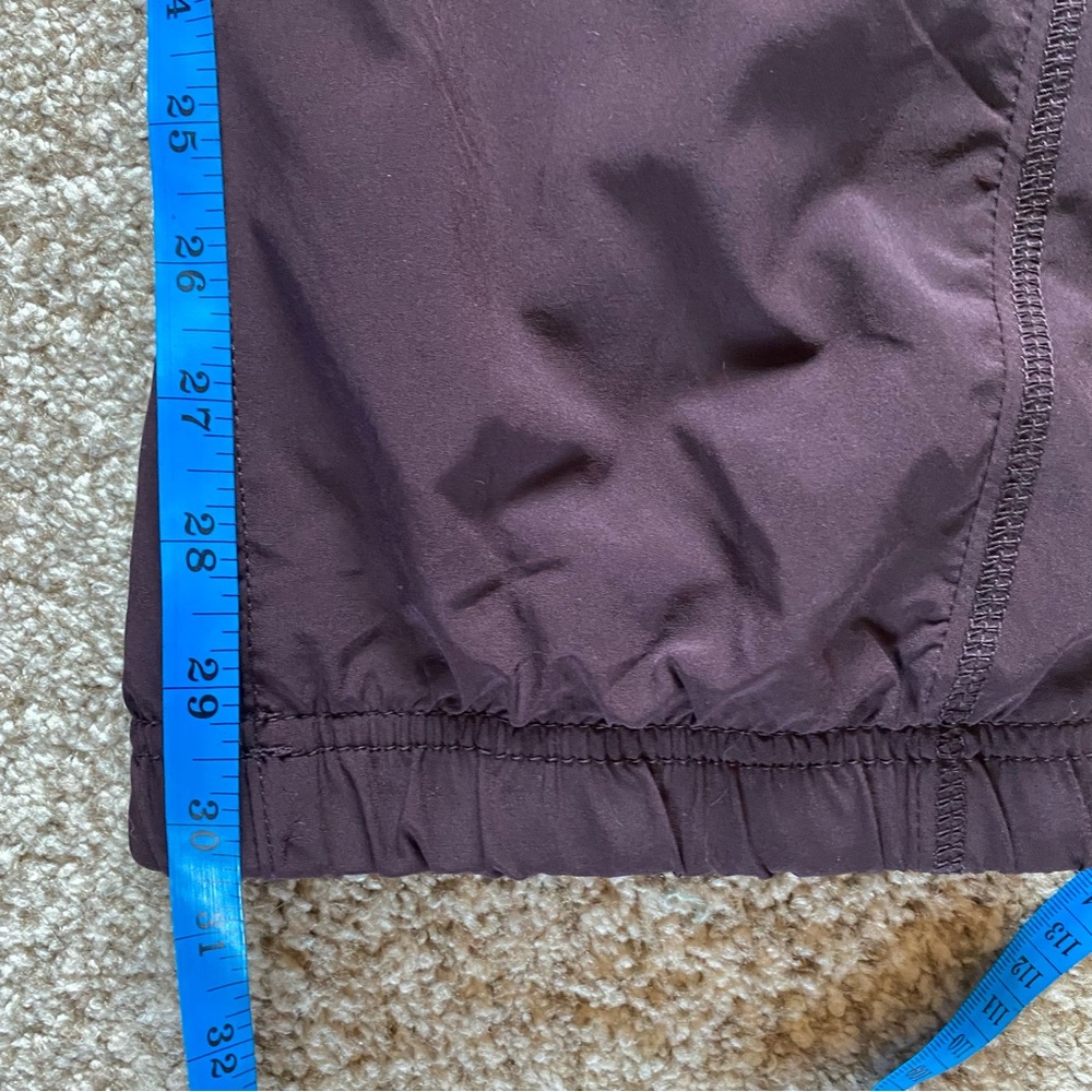 Eddie Bauer Fleece Lined Cargo Jogger Pants 12 Deep Purple Plum Gorpcore Hiking - Picture 8 of 10